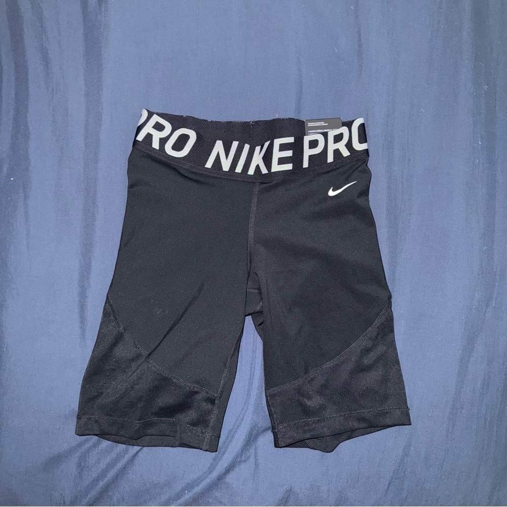 Nike Pro Black and White Tight Fit Shorts